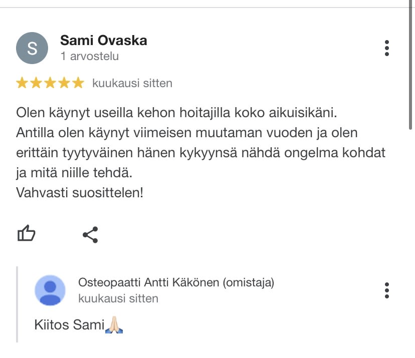 Osteopaatti Antti Käkönen
