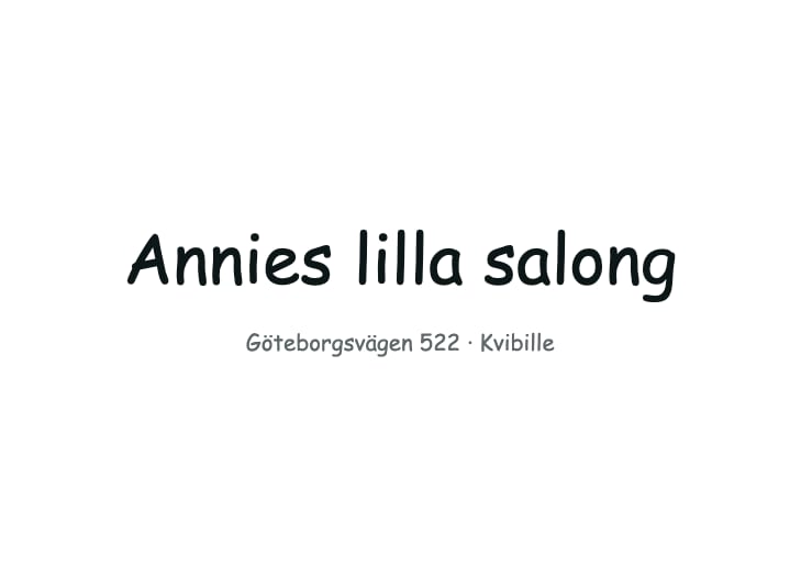 Lilla Annies lilla salong - Se salongens lediga tider | Timma